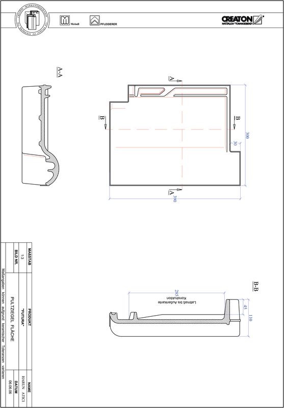 Súbor CAD škridly FUTURA pultová škridľa PULTFLA