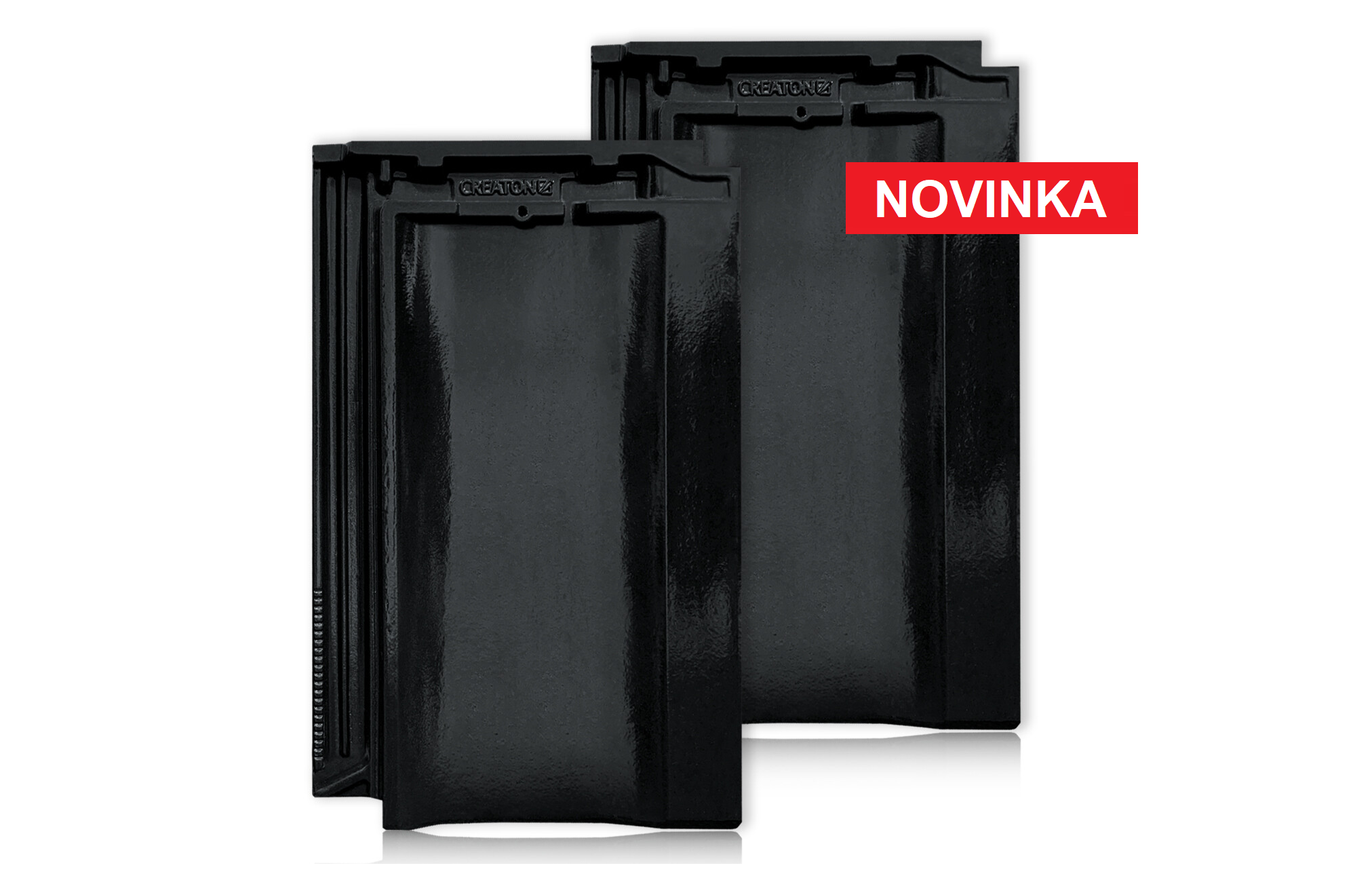 Nový variant keramickej škridly KODA - FINESSE čierna glazúra