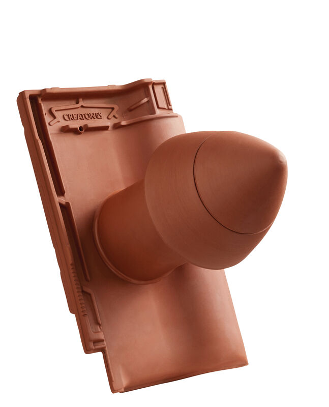 MZ3 NEU keramickýkomín odvzdušňovací pre sanitárne odvetranie SIGNUM DN 100 so skrutkovaným vekom, s flexibilnou prípojkou (s adaptérom)