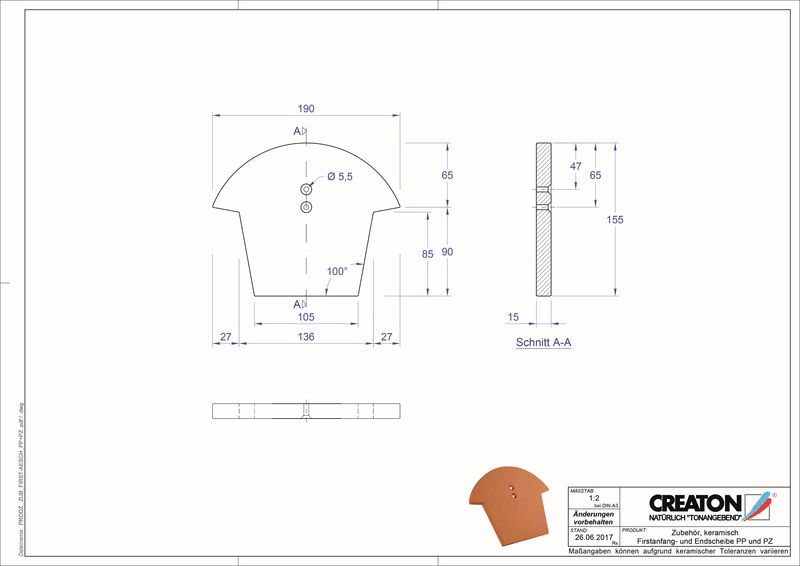 Súbor CAD škridly – ponuka doplnkov pre FIRST FIRSTAESCH-PP-PZ