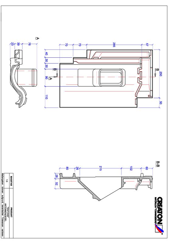 Súbor CAD škridly SINFONIE anténna škridľa ANTENNE