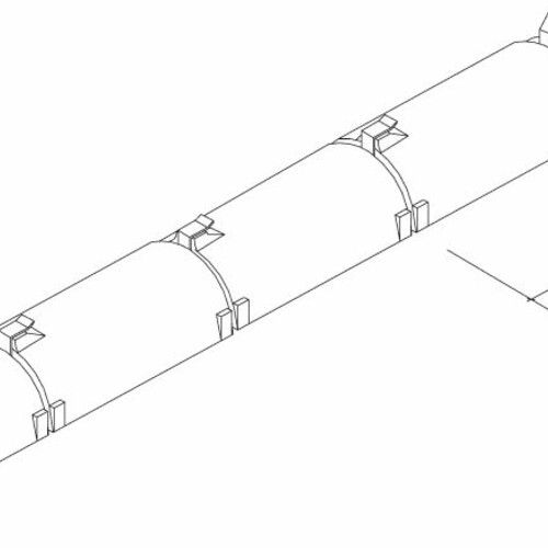 Technický výkres hrebeňových škridiel a hrebenáčov PF-Firstziegel-Perspektive