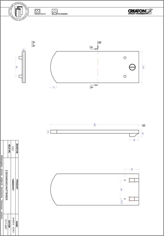 Súbor CAD škridly AMBIENTE segmentový rez SEG-3-4