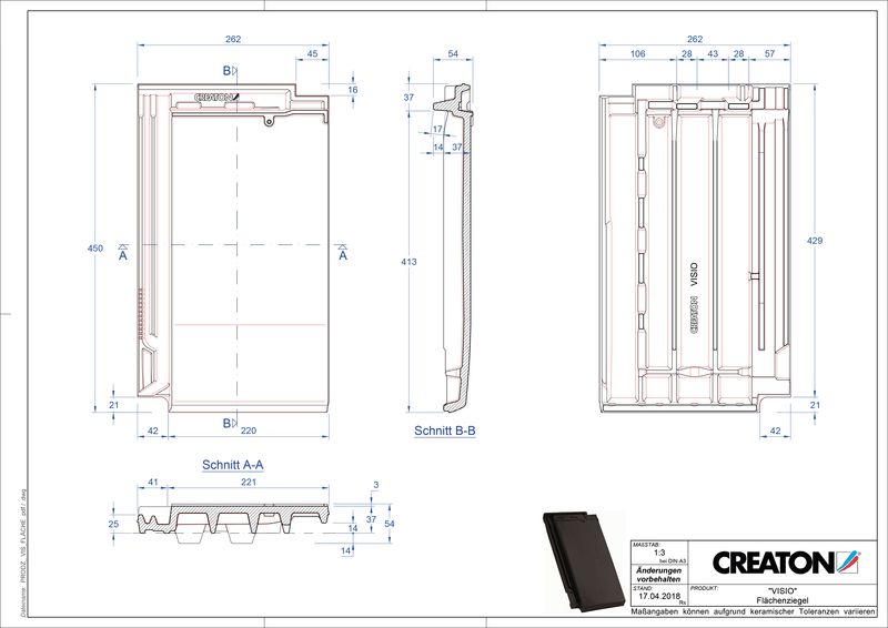 Súbor CAD škridly VISIO škridľa FLA