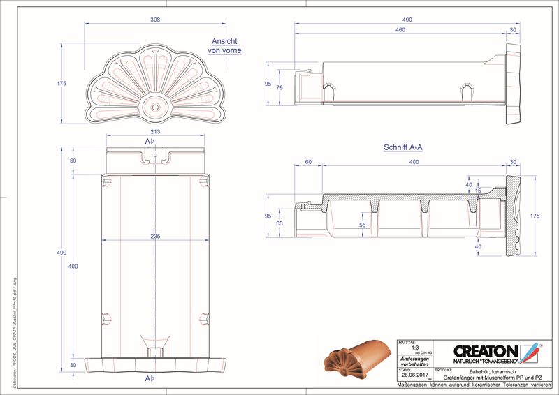 Súbor CAD škridly – ponuka doplnkov pre FIRST GRATAMUSCH-PP-PZ