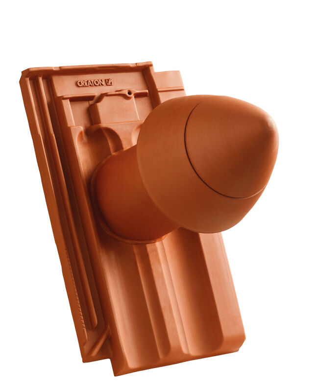 RAT HÖN keramickýkomín odvzdušňovací pre sanitárne odvetranie SIGNUM DN 100 so skrutkovaným vekom, s flexibilnou prípojkou (s adaptérom)