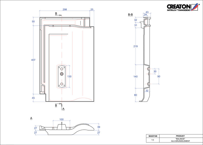 Súbor CAD škridly BALANCE hliníková základná škridľa GRUNDALU