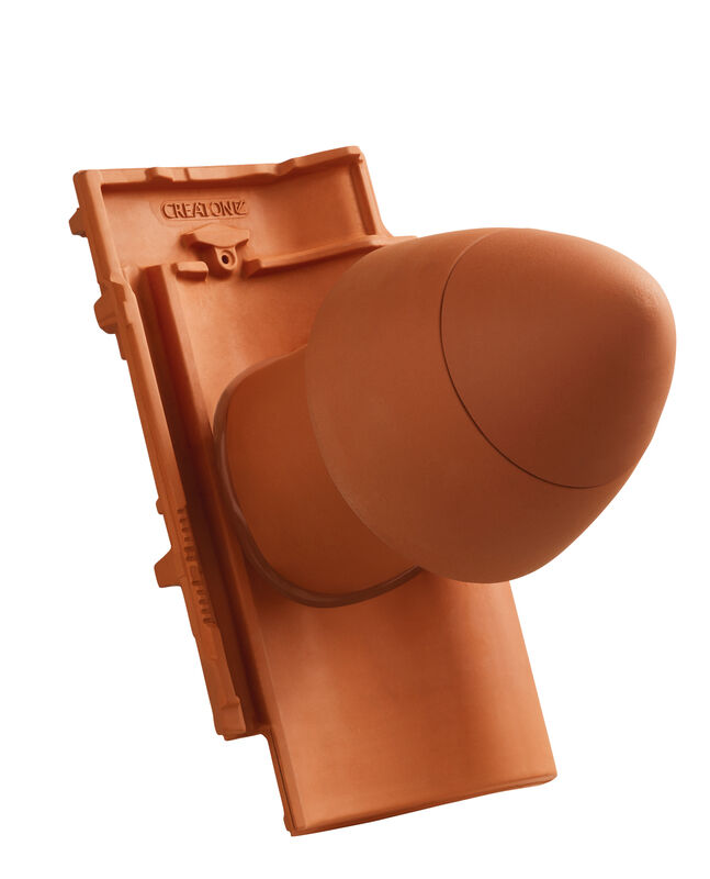 MEL keramickýkomín odvzdušňovací pre sanitárne odvetranie SIGNUM DN 125 s odnímateľným vekom, s flexibilnou prípojkou (s adaptérom)