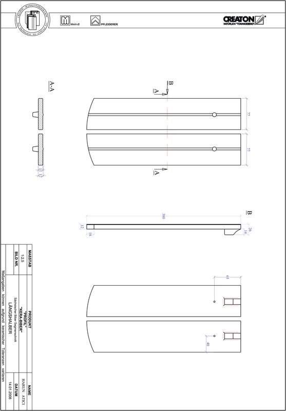 Súbor CAD škridly PROFIL segmentový vzor KERA-SAECHS-15-CM-LH