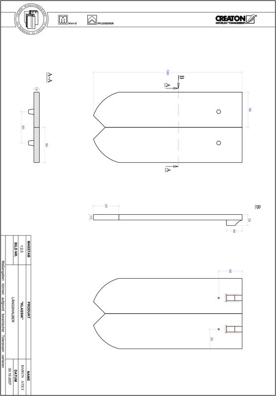 Súbor CAD škridly KLASSIK zaoblený vzor RUND-LH