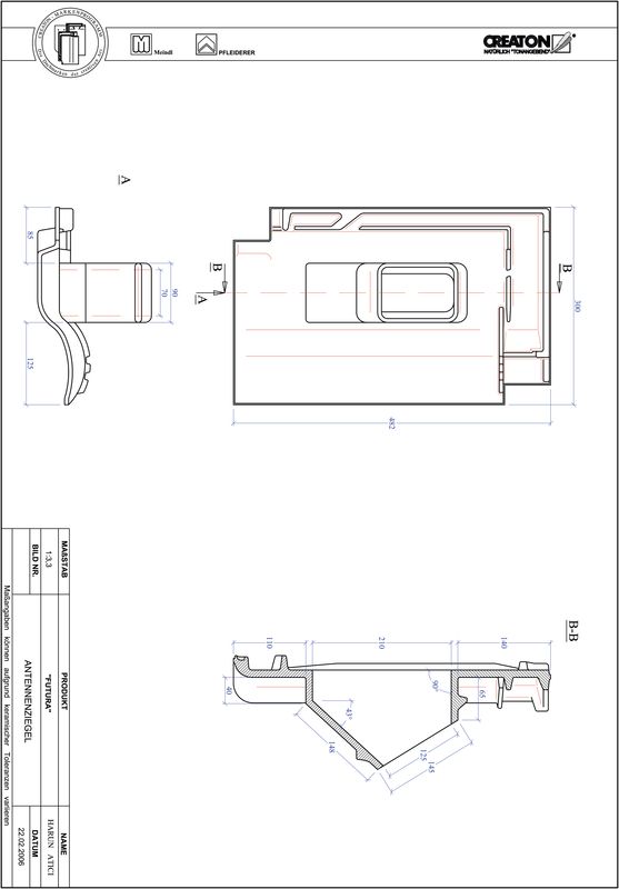 Súbor CAD škridly FUTURA  anténna škridľa ANTENNE