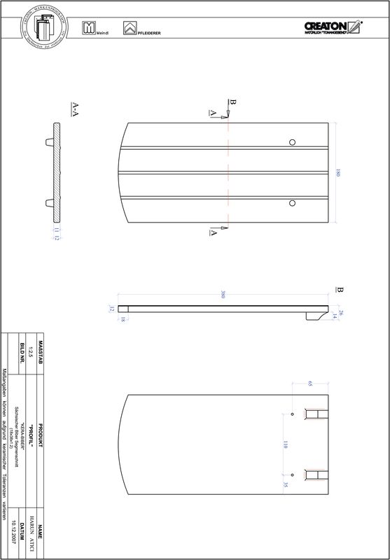 Súbor CAD škridly PROFIL segmentový vzor KERA-SAECHS-18-CM-1-1